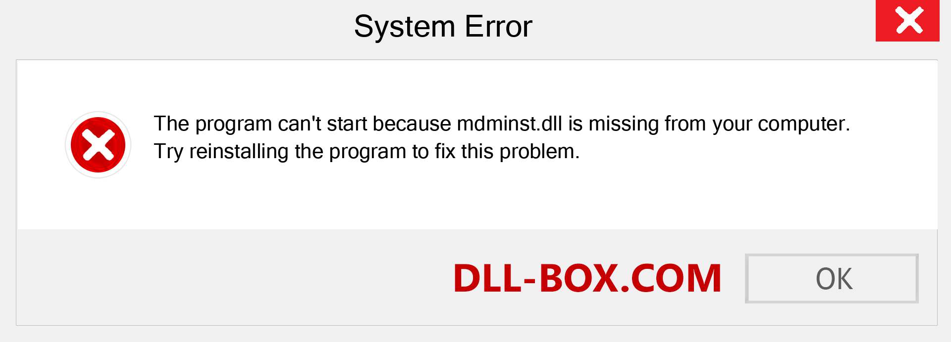  mdminst.dll file is missing?. Download for Windows 7, 8, 10 - Fix  mdminst dll Missing Error on Windows, photos, images